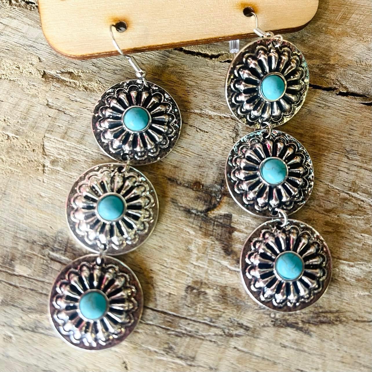 Western concho clearance earrings